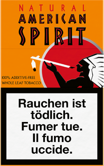 American Spirit Natural Orange Box