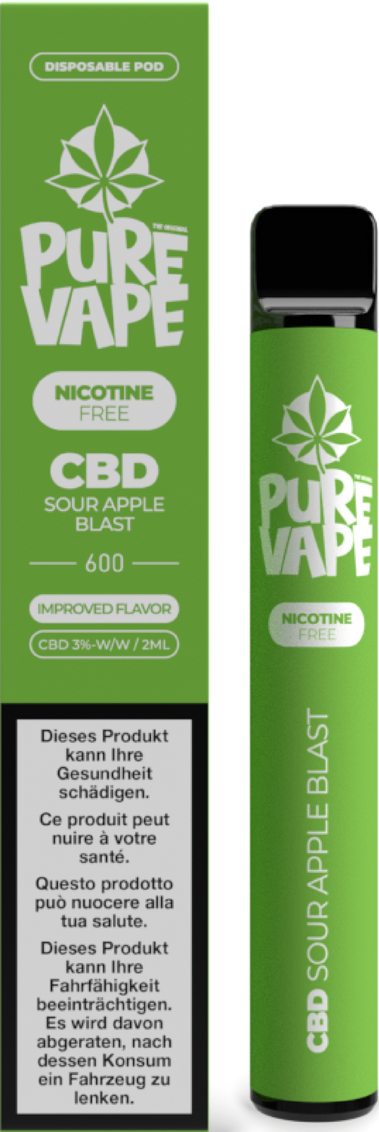 CBD Vape Sour Apple Blast Nikotinfrei