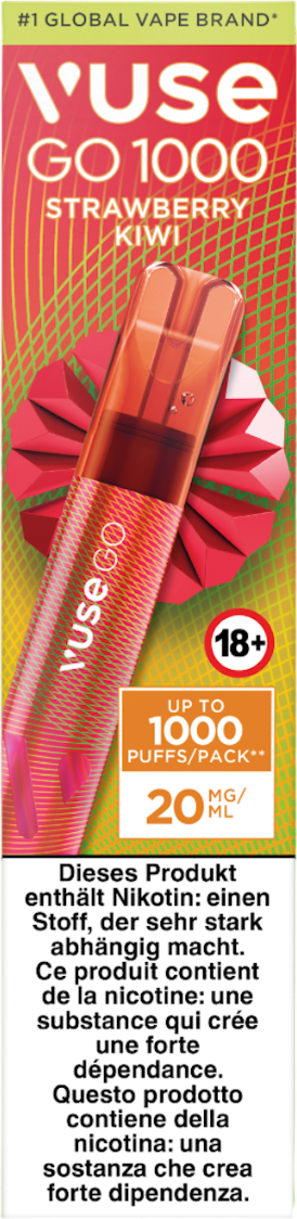 Vuse Go 1000 Strawberry Kiwi 20mg