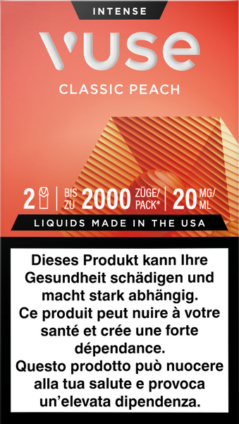 Vuse Peach Pods Vuse Pod Classic Peach 20mg 2pods – k kiosk Tabakshop 2  Pack Vuse Pods