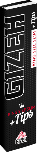 Papier à cigarette Gizeh Black King Size Slim + Tips