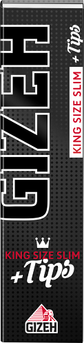 Cartine per Sigarette Gizeh Black King Size Slim + Tips