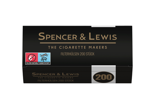Spencer & Lewis Zigarettenhülsen 200 Stück