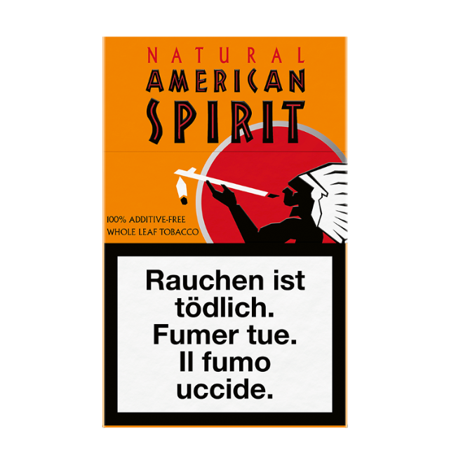 American Spirit Natural Orange Box