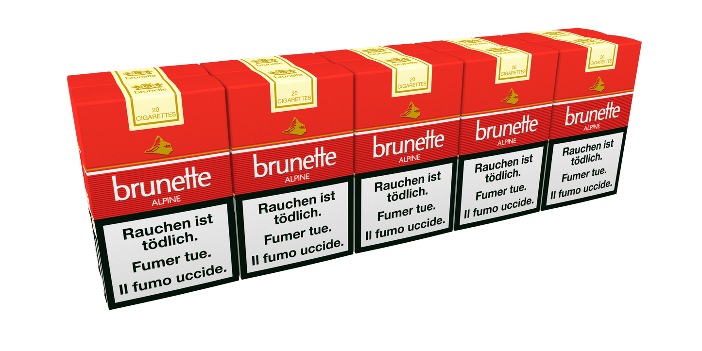 Brunette Alpine Box Zigarettenstangen