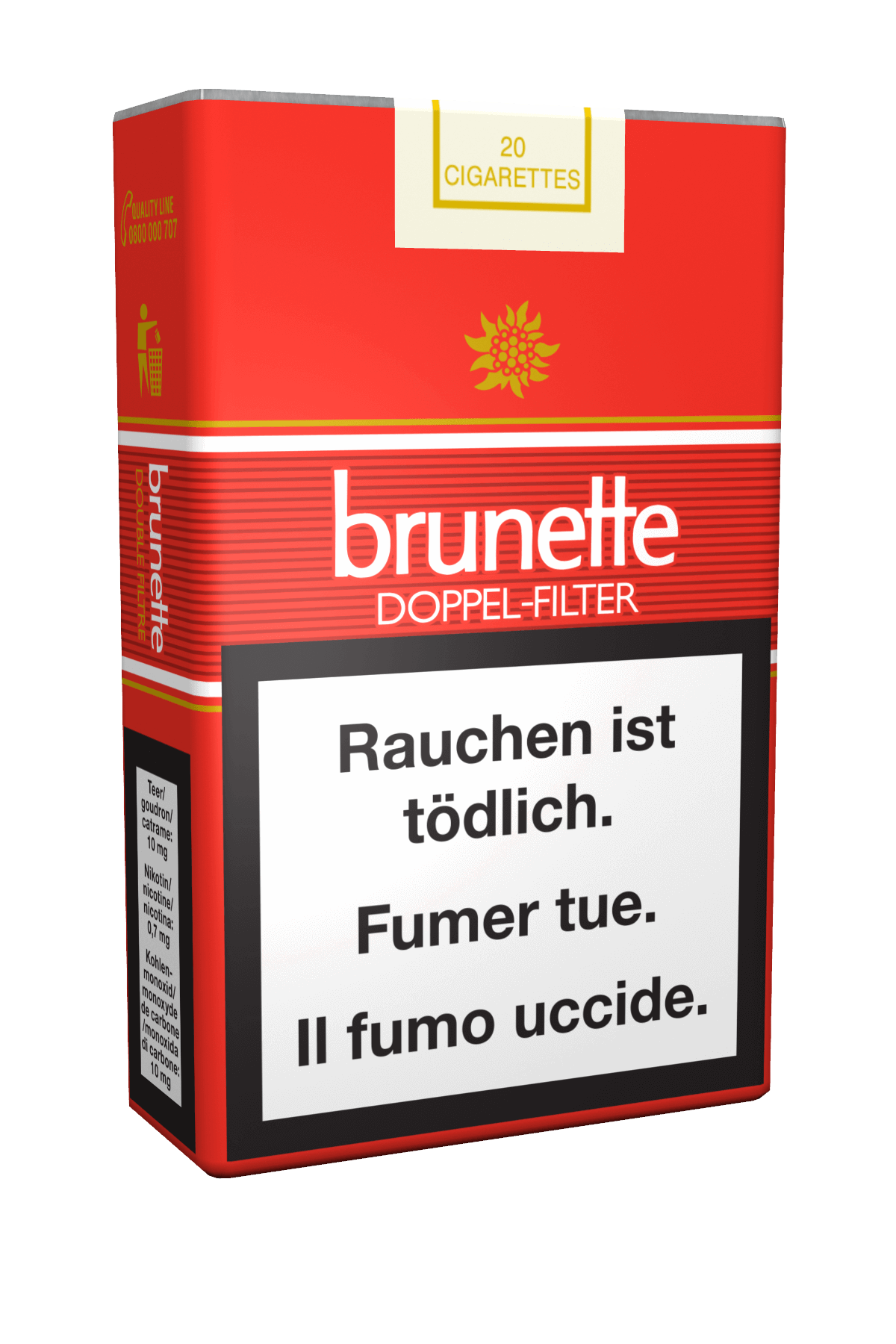 Brunette Doppel Filter Soft Zigaretten