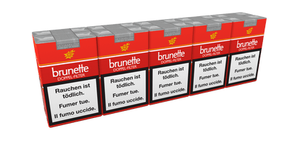 Brunette Doppel Filter Soft Zigarettenstangen