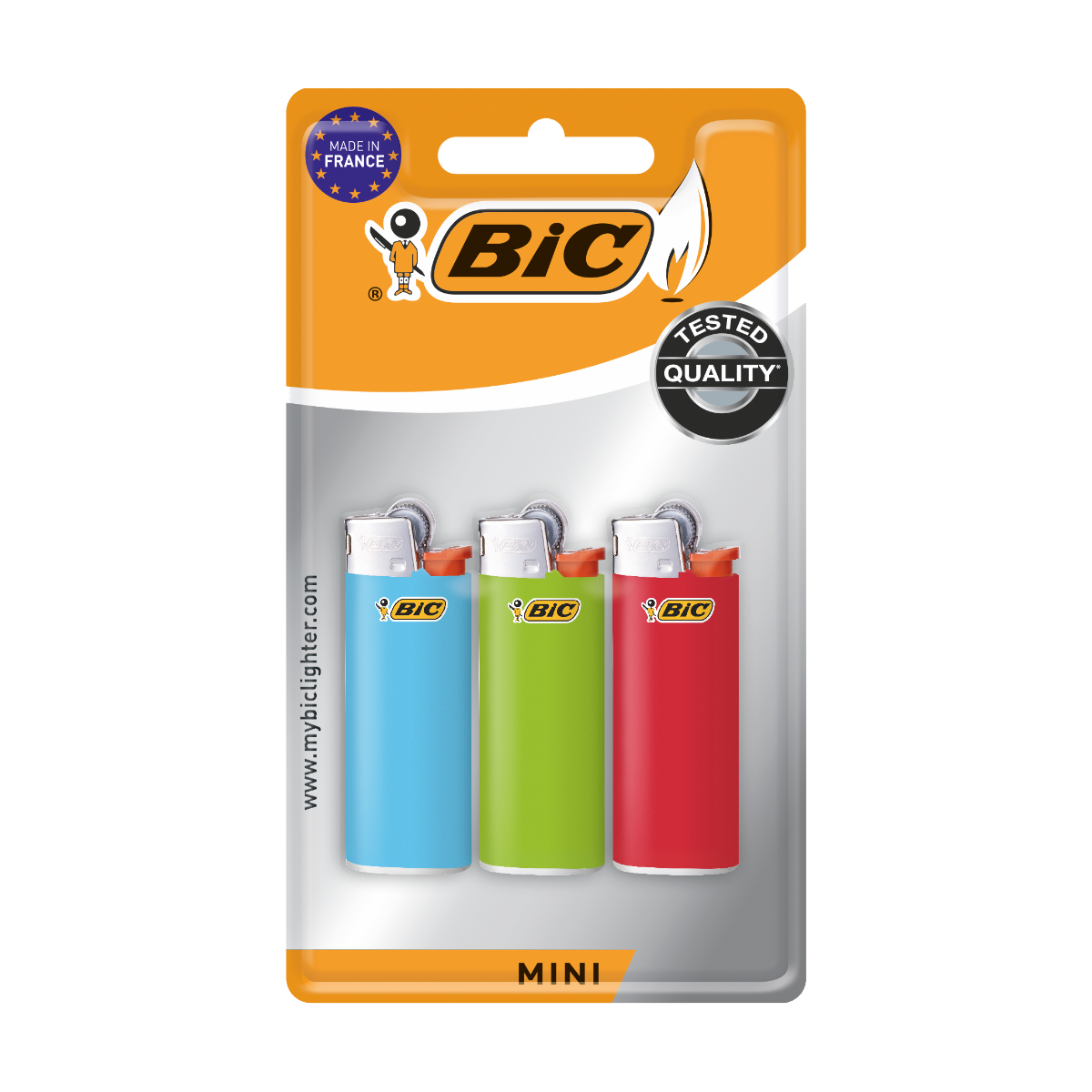 Feuerzeug Bic Mini J 25 - 3er Blister