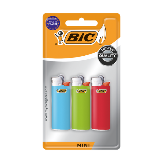 Feuerzeug Bic Mini J 25 - 3er Blister