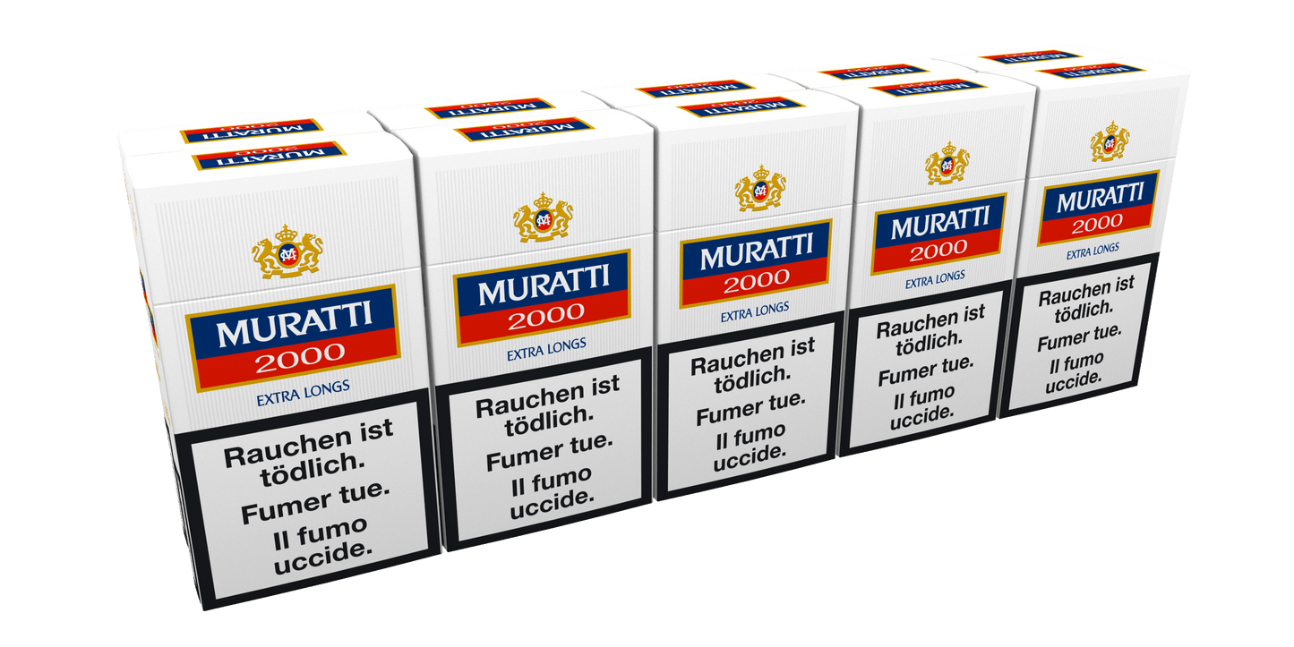 Muratti 2000 Extra Long 100'S Box Zigarettenstange