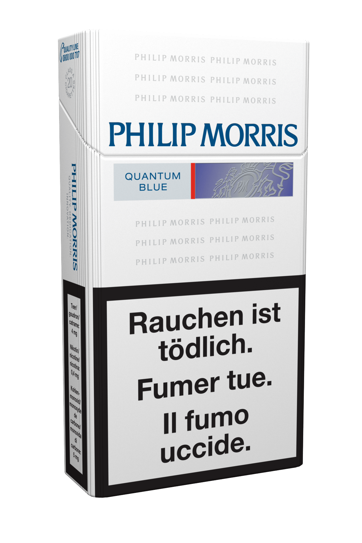 Philip Morris Quantum Blue 100'S Box Zigaretten