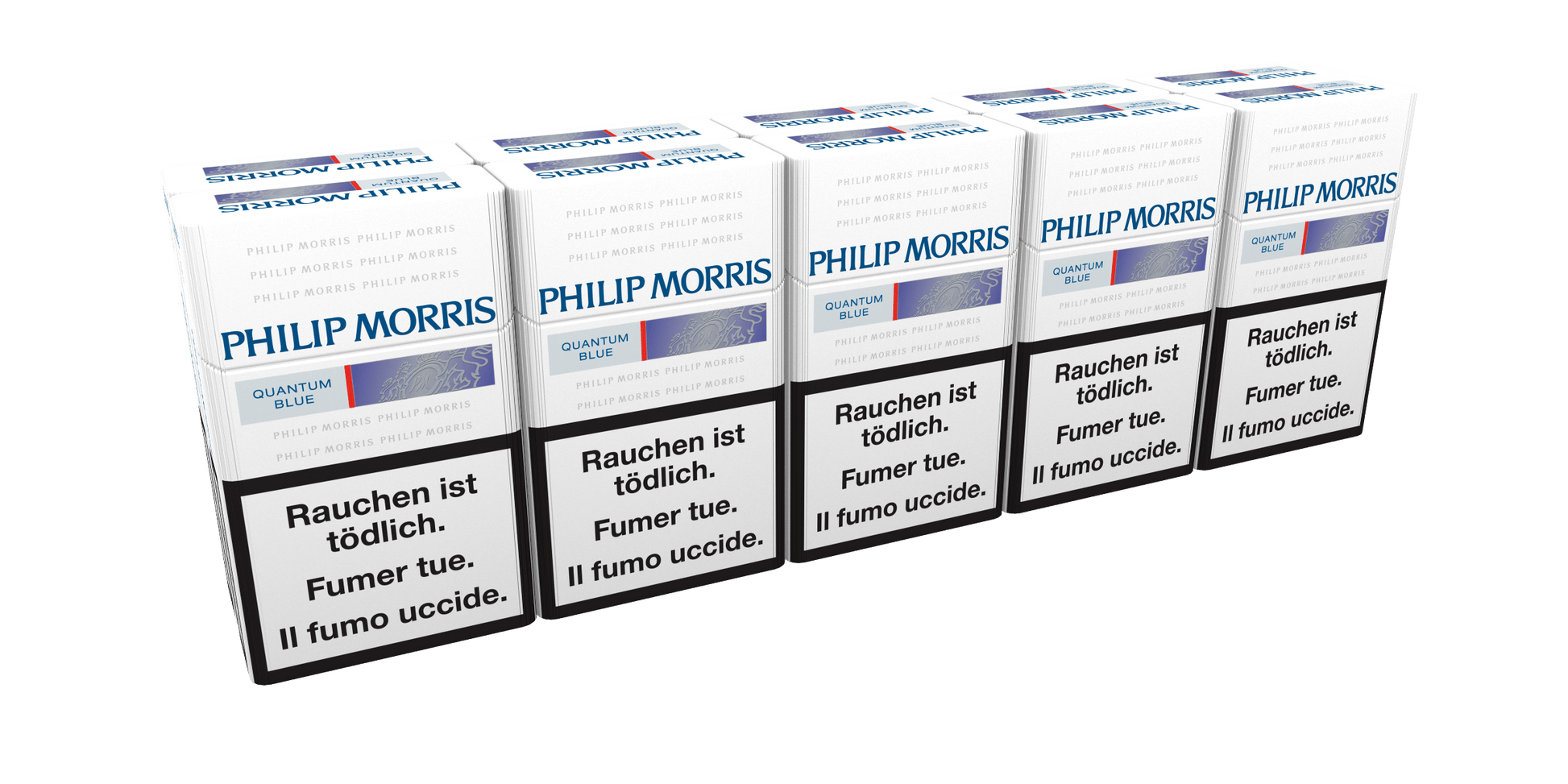 Philip Morris Quantum Blue Box Zigarettenstangen