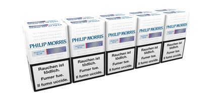 Philip Morris Quantum Blue Box Zigarettenstangen